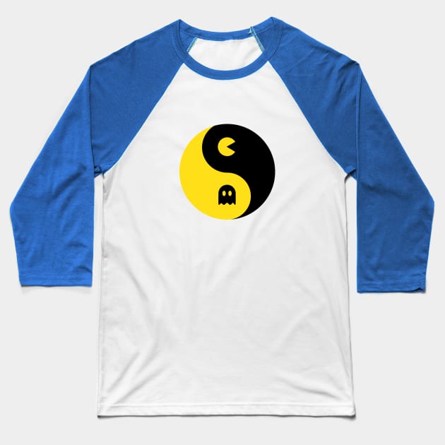 Yin Yang Ghosts Baseball T-Shirt by tshirtbaba